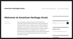 Desktop Screenshot of americanheritagemusic.com