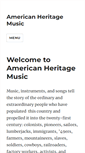 Mobile Screenshot of americanheritagemusic.com