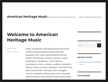 Tablet Screenshot of americanheritagemusic.com